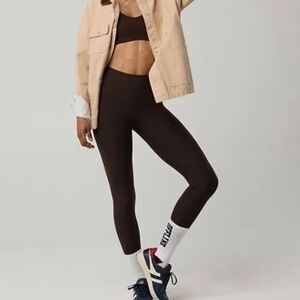 Aerie High-Waisted Dark Brown Leggings